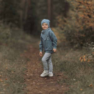 Loose Fit Pants | Stripes Rauchblau