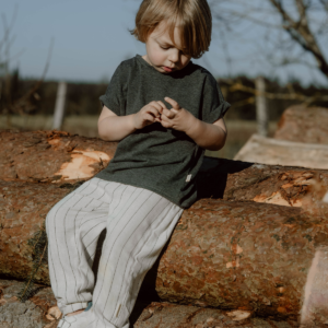 Leinen Pants | Small Stripes